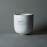SANTAL 26 | large white concrete candle