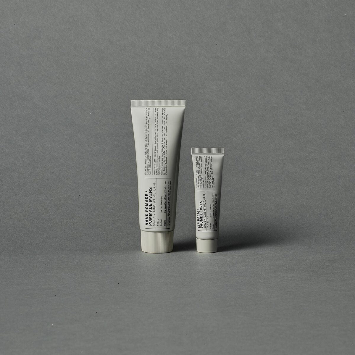 HAND POMADE & LIP SET | basil & unscented