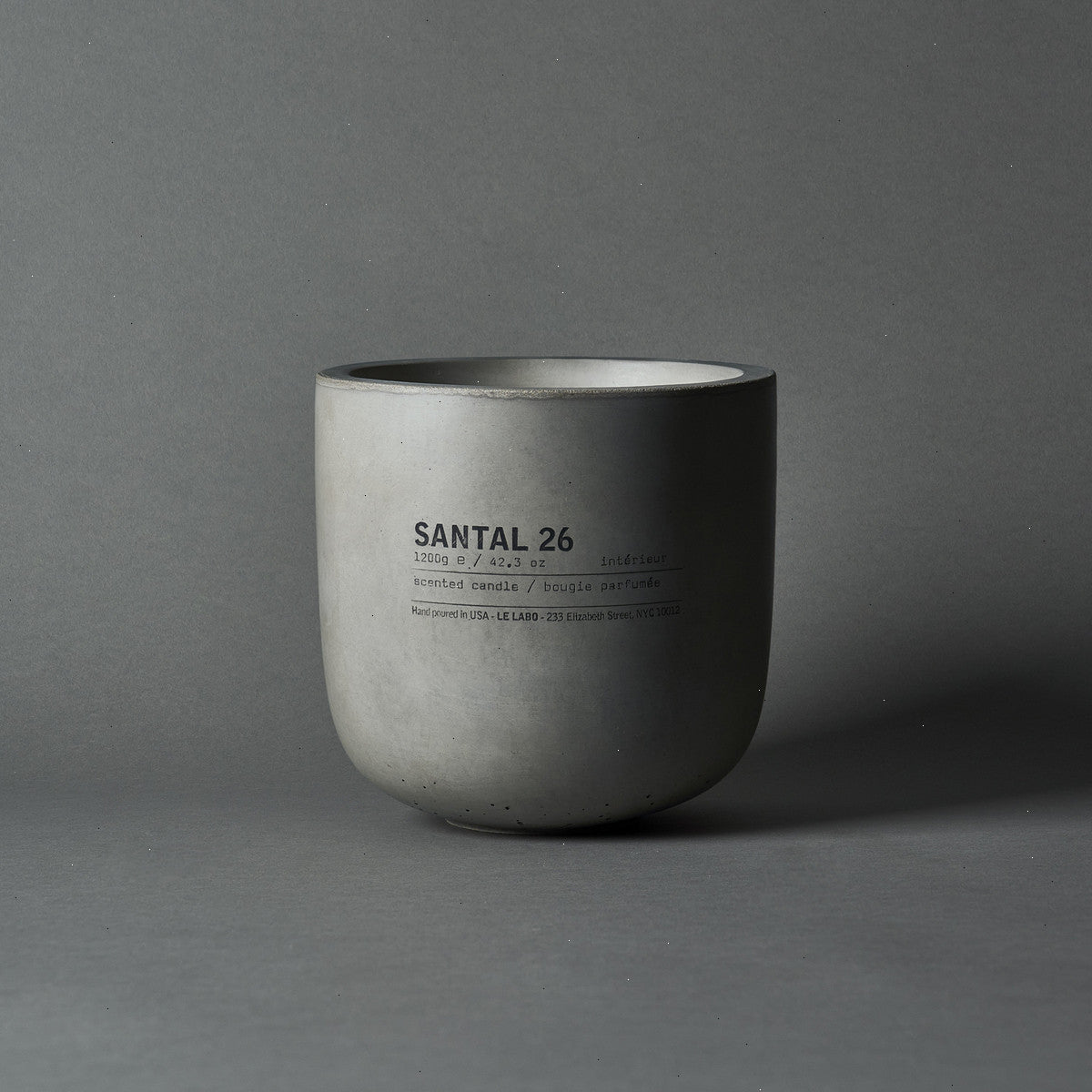 SANTAL 26 | large concrete candle