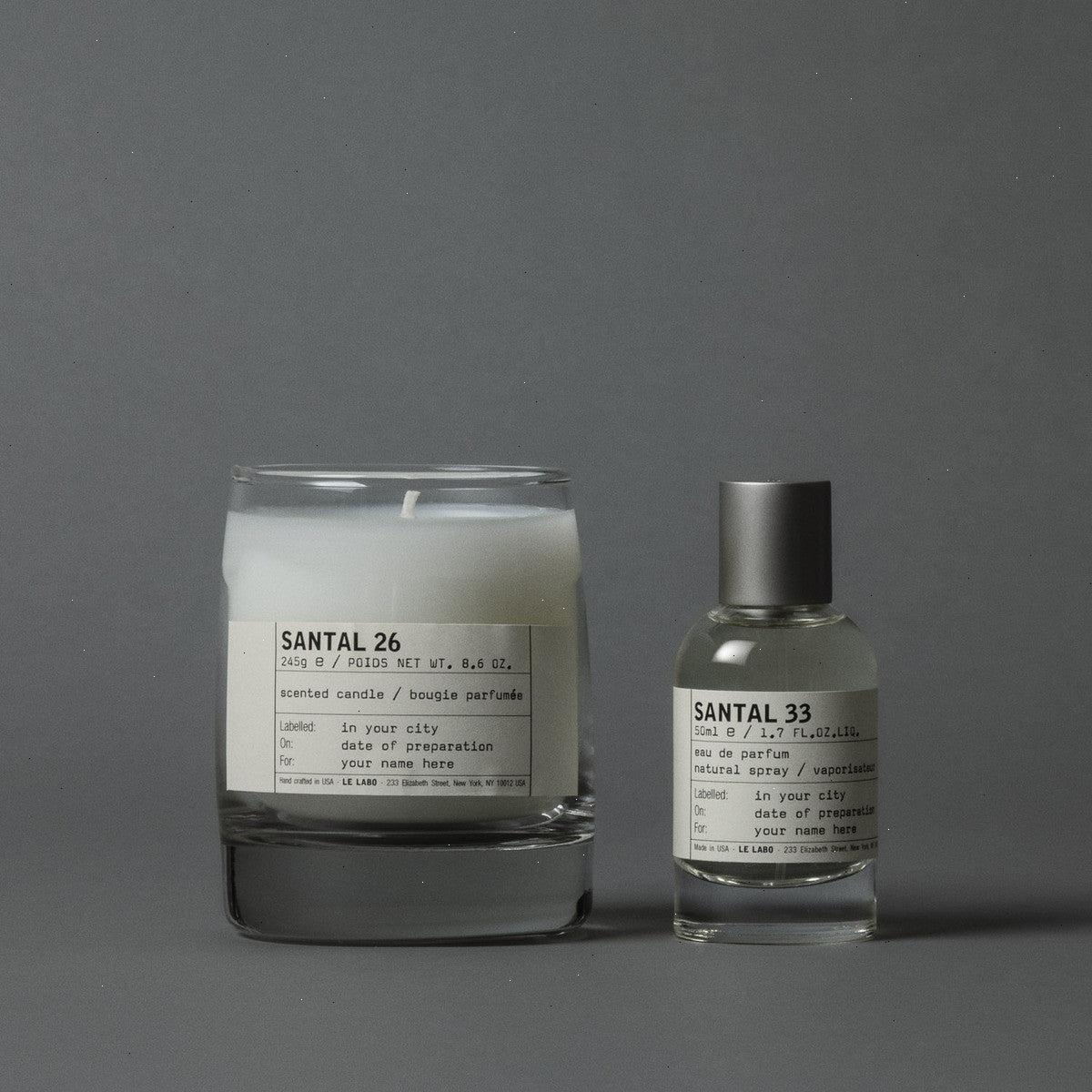 SANTAL 33 & SANTAL 26 SET | eau de parfum & classic candle